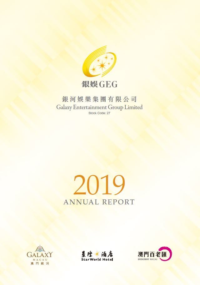 Galaxy Entertainment Group Limited - Environmental, Social and Governance content is included in Annual Report 2019